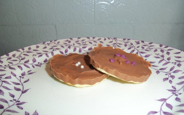 Tartelettes compote de fruits et chocolat