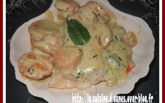 Coquille de noix de saint jacques et carottes cumin
