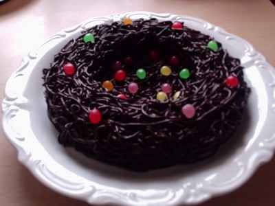 Gâteau Nid de Pâques au chocolat