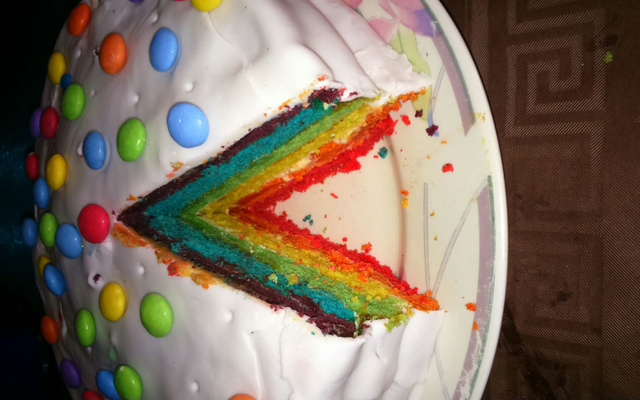Rainbow Cake glaçage au beurre