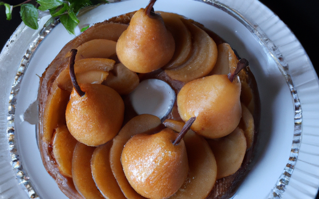 Charlotte aux poires à l'eau de vie