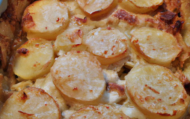 Pommes de terre façon roëstis gratinées à la crème de chèvre