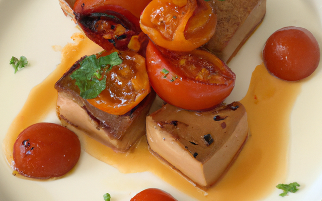 Le foie d'oie à la tomate
