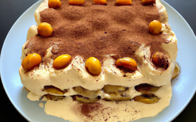 Tiramisu à la crème de marrons, spéculoos et mirabelles