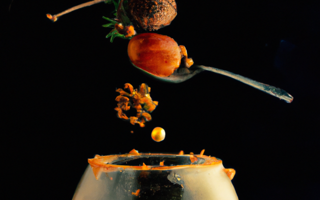 Décoration de verre au sirop