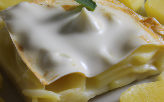 Feuilleté de pommes de terre à la crème et au gruyère