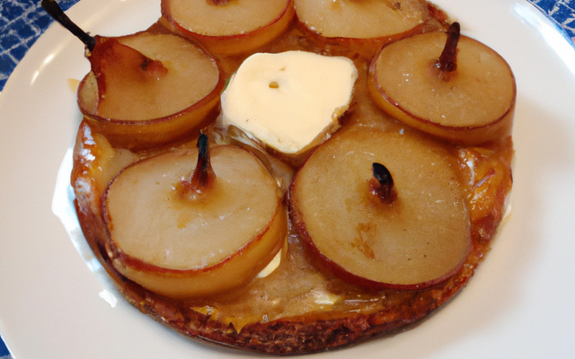 Tatin de poires au Roquefort