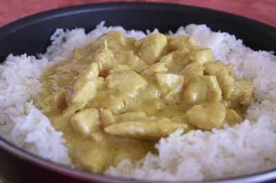 Poulet, curry et coco