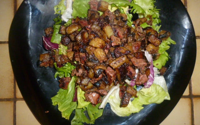 Sauté de foie de poulet aux pommes