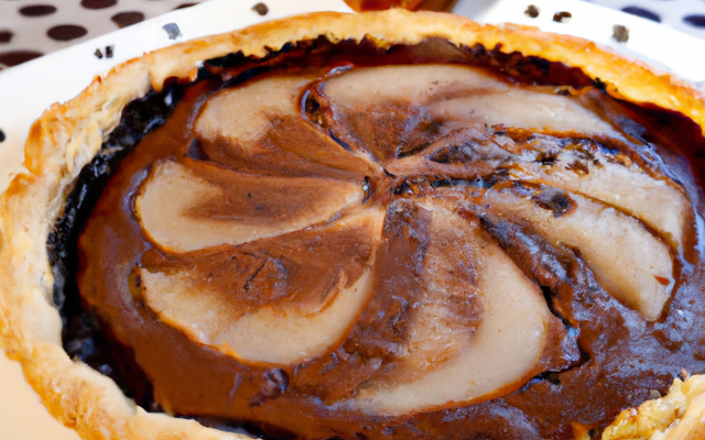 Tarte poire chocolat amande sans œuf