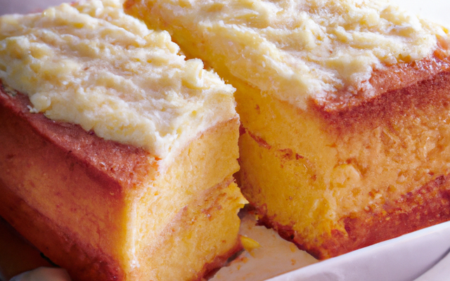 Gâteau au yaourt, goût vanillé