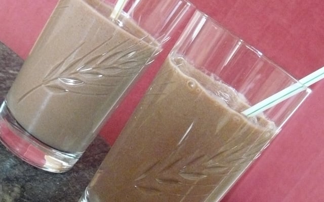 Smoothie banane chocolat