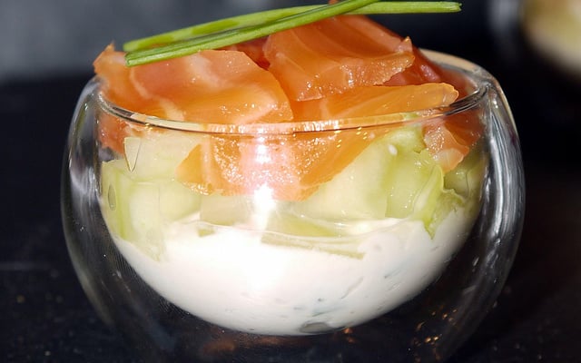 Verrine tricolore maison