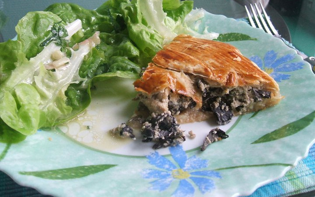 Tourte aux champignons rapide