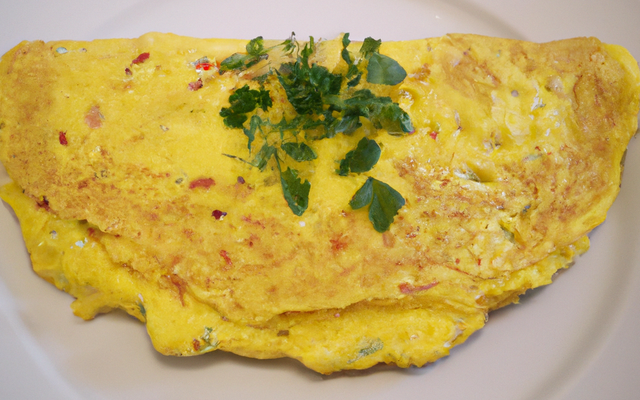 Omelette à la moutarde