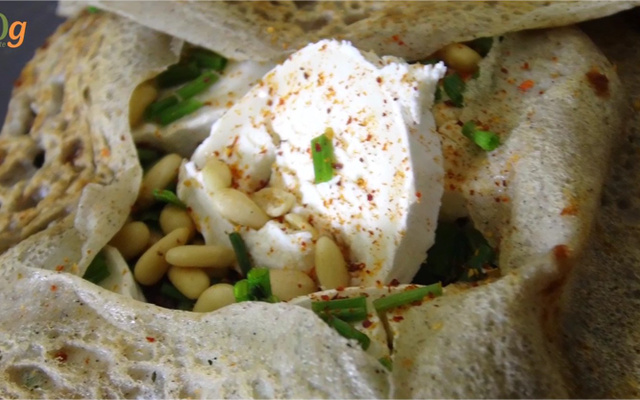 Galettes de sarrasin au fromage de chèvre