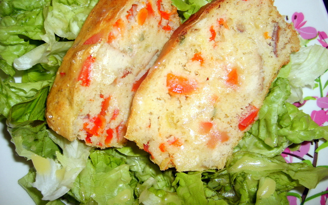 Cake aux saucisses fumés