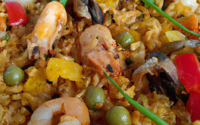 Paella méli mélo terre et mer