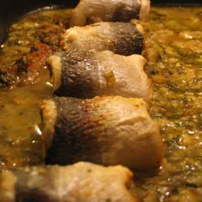 Paupiettes de poisson au vin blanc