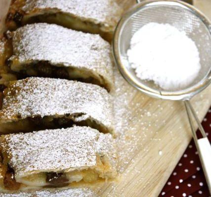 Strudel aux pommes et whisky