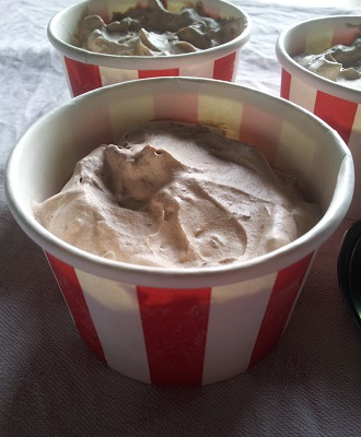 Crème glacée au chocolat sans sorbetière