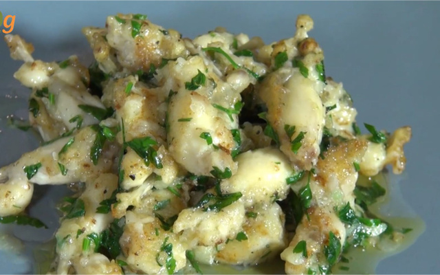 Cuisses de grenouille à l'ail