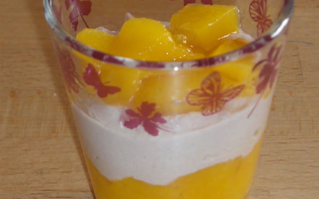 Duo de pêche et thon en verrine