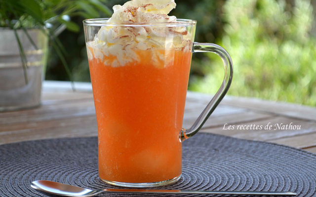 Cappuccino glacé au melon