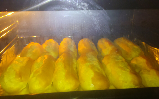 Petits éclairs à la crème pâtissière et à sa ganache chocolat