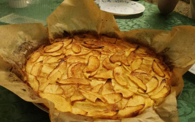 Gâteau fondant aux pommes