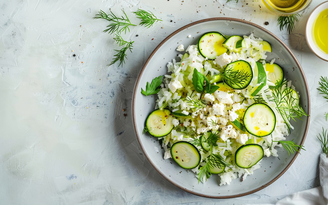 Salade de courgettes crues facile