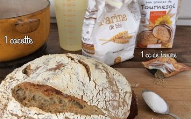 Pain cuit en cocotte