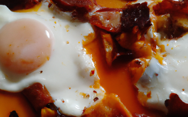 Œufs brouillés à la Basquaise