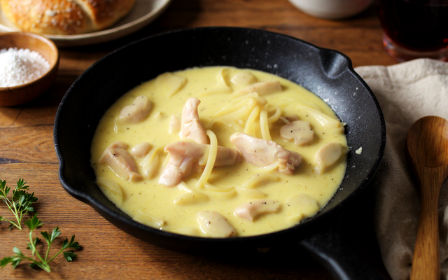 Escalope de dinde à la crème et champignons