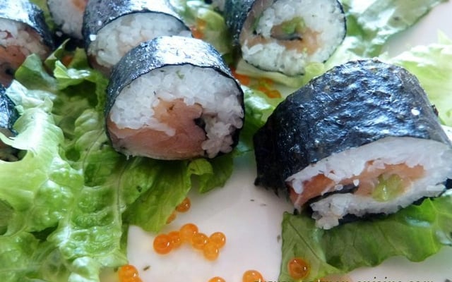 Makis au saumon fumé