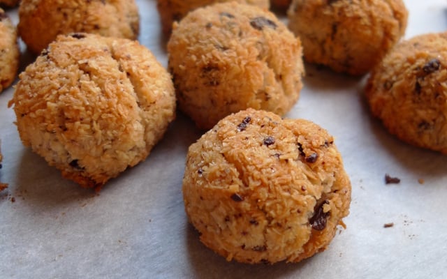 Rochers coco croquants au chocolat fondant