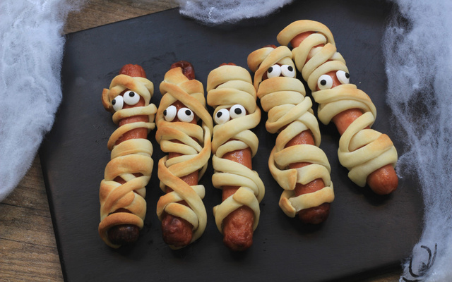 Saucisses momie Halloween