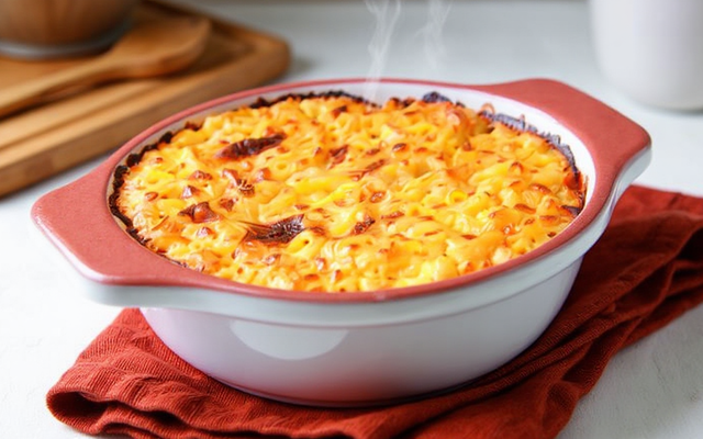 Gratin de pâtes au jambon, gratiné au fromage râpé Gusto Intenso Giovanni Ferrari