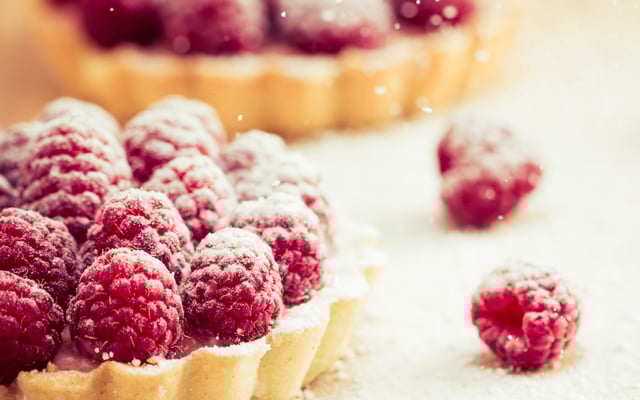 Tartelettes aux framboises