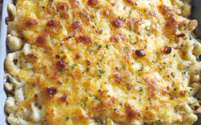 Gratin macaronis et feta