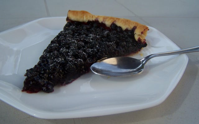 La tarte aux myrtilles classique