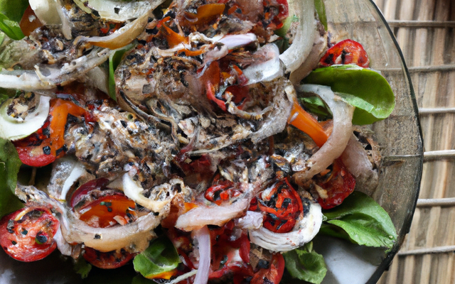 Salade de calmars au sésame