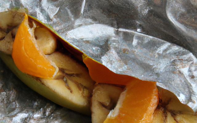 Banane en papillote, orange et gingembre