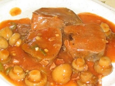 Langue de bœuf en sauce