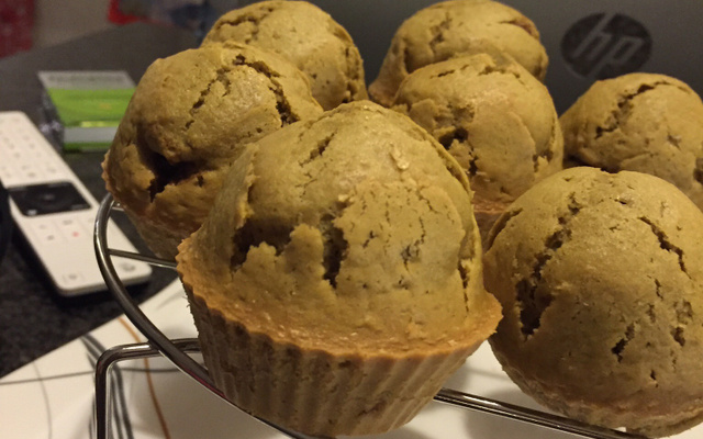 Muffins au thé vert et au chocolat noir