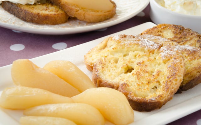 Poire au pain doré