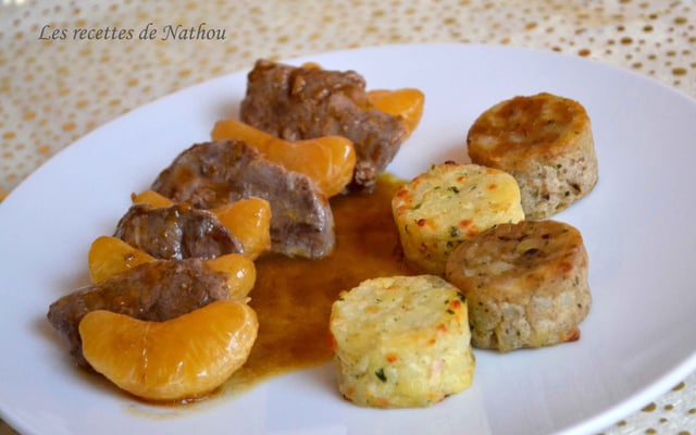 Filets de canard aux mandarines, sauce balsamique