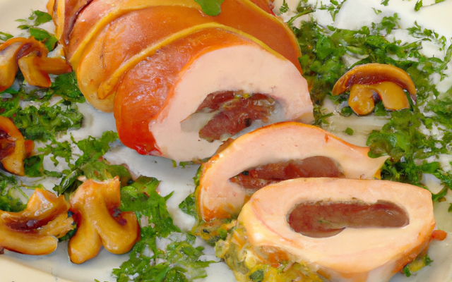 Poulet farci soubise