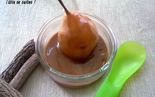 Poire au four sauce carambar traditionnelle