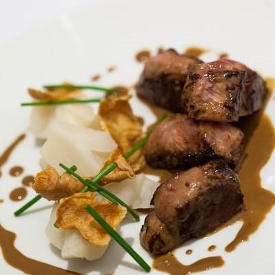 Echine de Porc - Topinambours - café illy